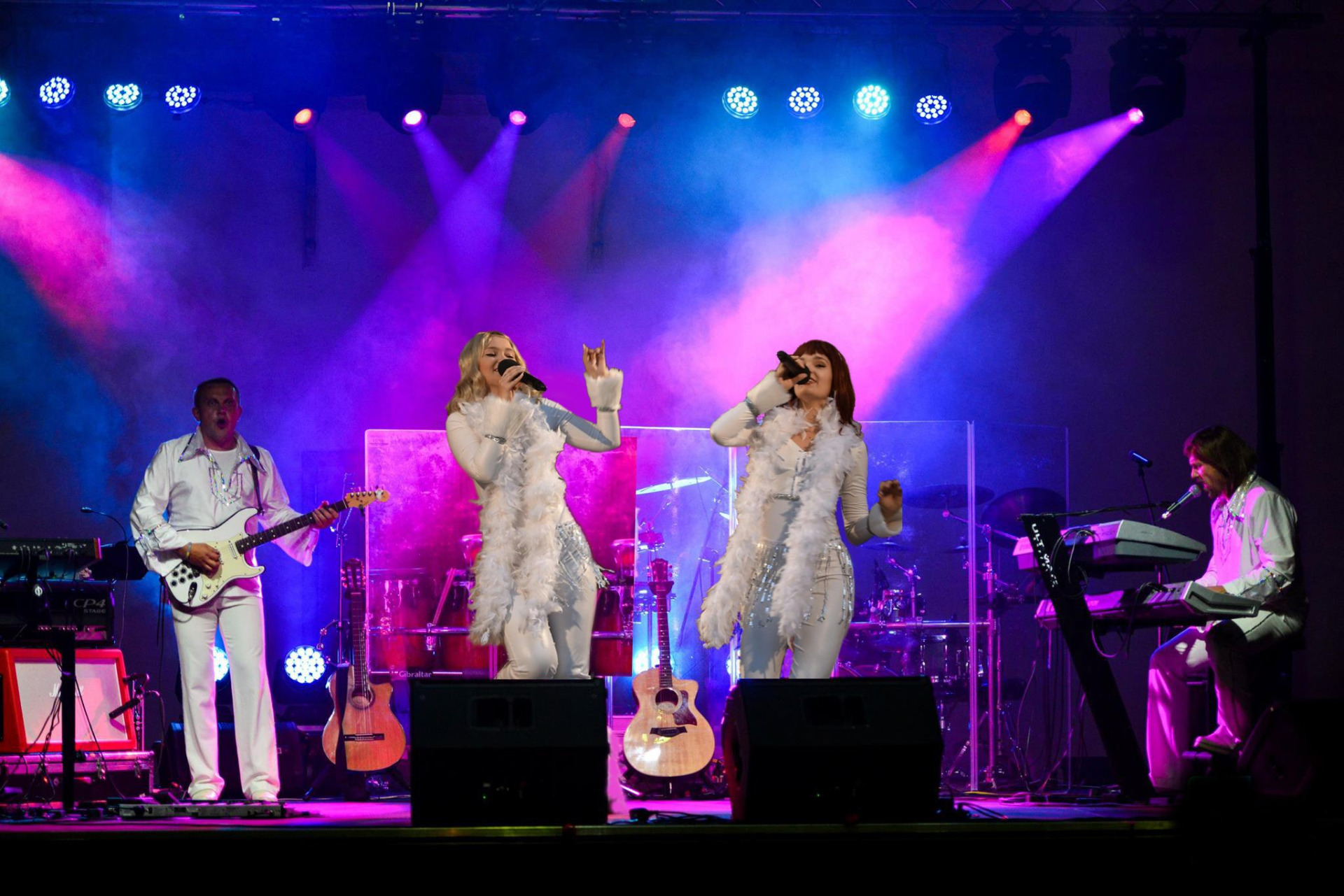 ABBA tribute band show at a prestigious gala ball